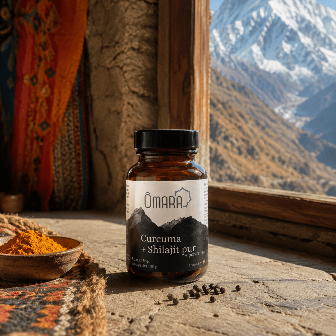 Gélule de curcuma, poivre noir et shilajit purifié, testé et analysé