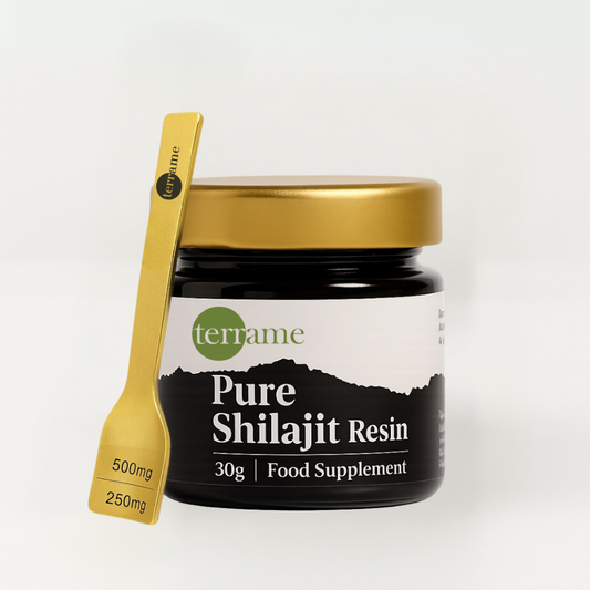 photo professionel du produit shilajit d'Omara 100% pure résine en Suisse