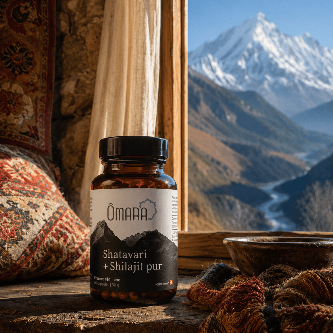 Gélule de shatavari et shilajit pur, testé en laboratoire