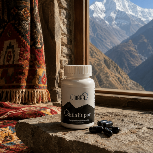 gélule de shilajit pur, testé en laboratoire, acide fulvique
