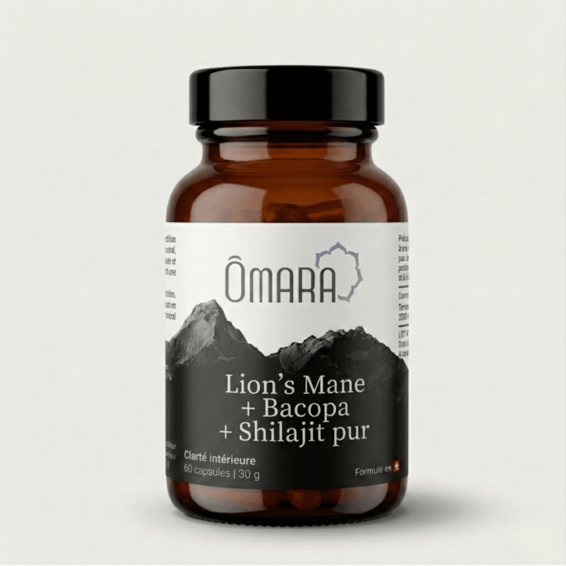 Shilajit lion's mane et bacopa en capsules, suisse